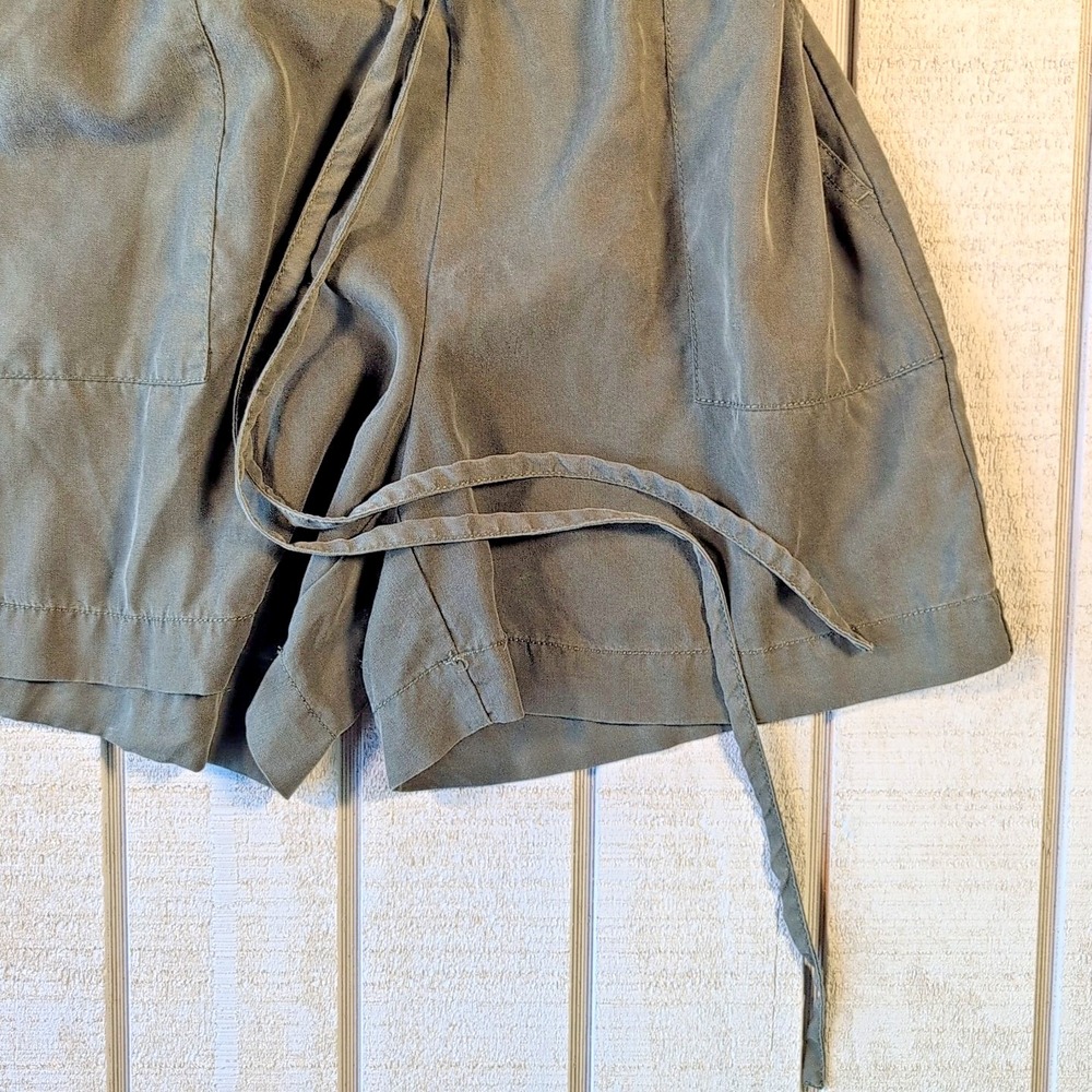 Banana Republic Factory Shorts Romper Jumpsuit Size 0 Army Green Safari - Picture 2 of 6